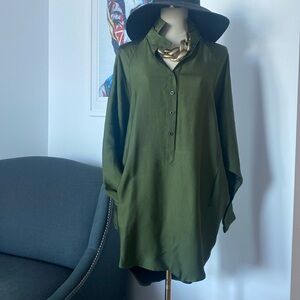 Marrisa Webb Bianca Olive mini Shirt Dress